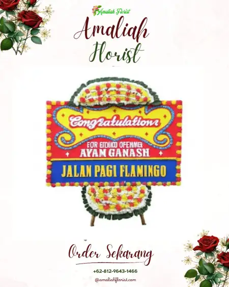Sewa Papan Bunga Cengkuang